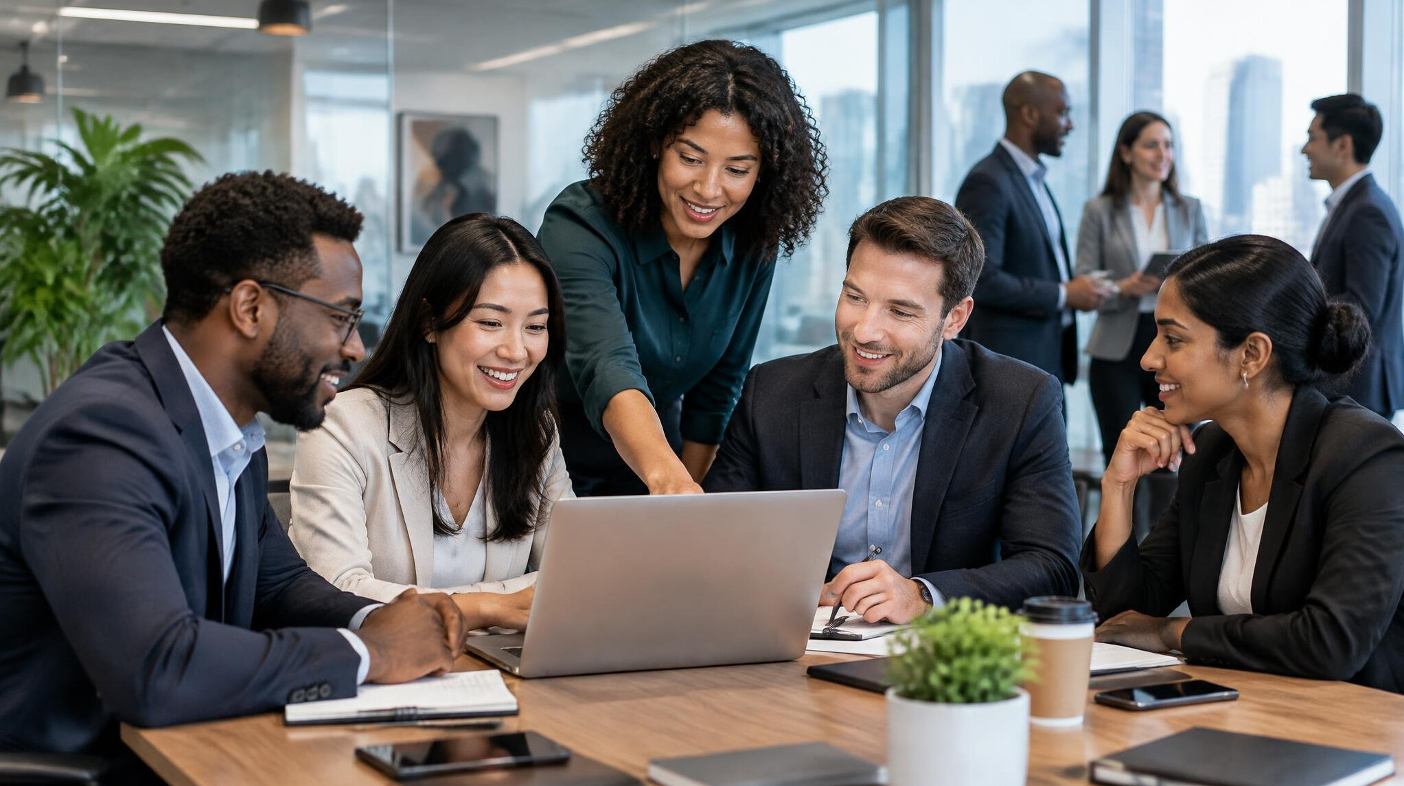diverse business people