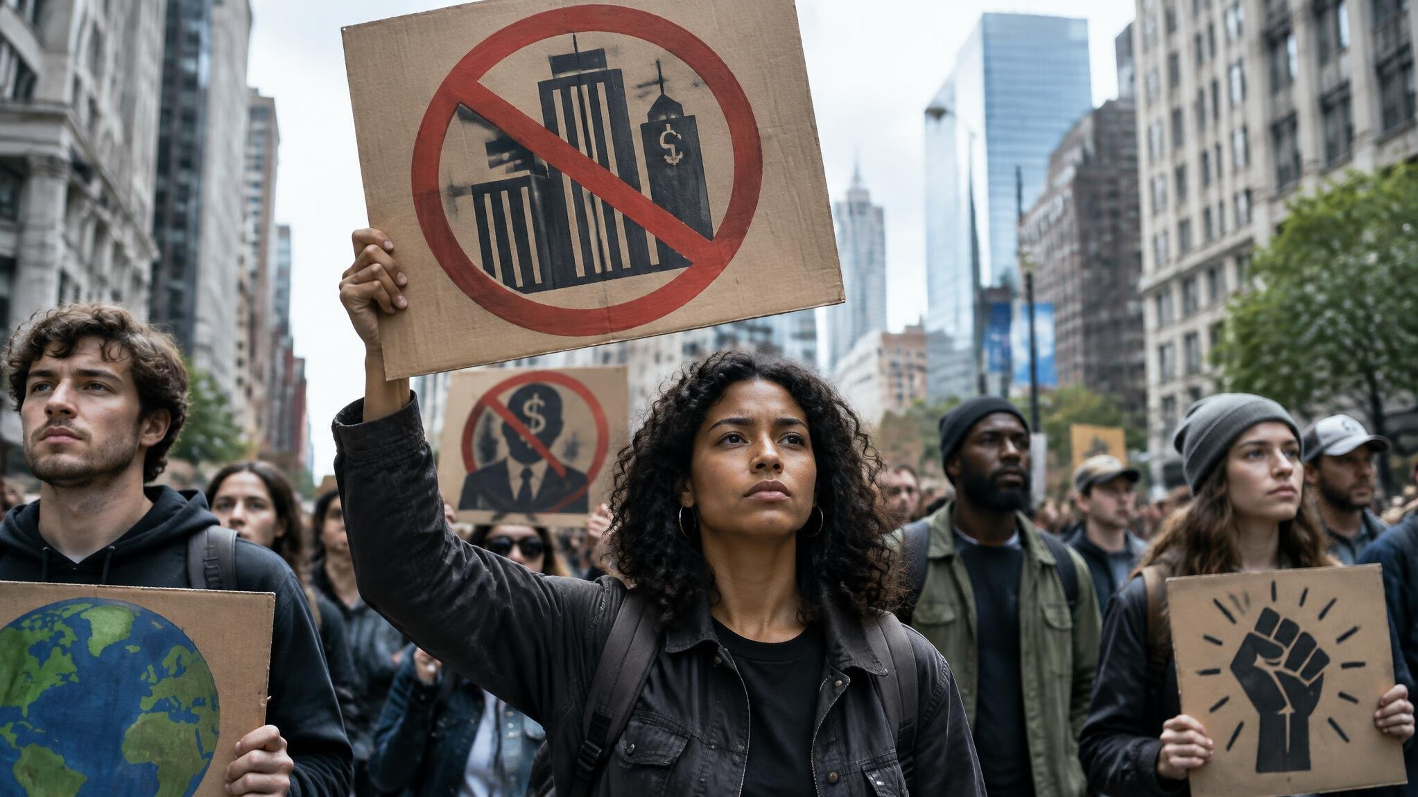 protest against corporations